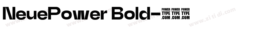 NeuePower Bold字体转换